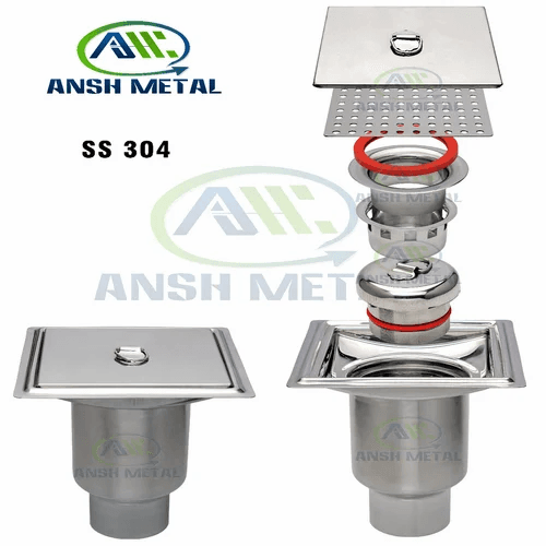 SS Drain Trap 150mm (Double Lock) - image 1