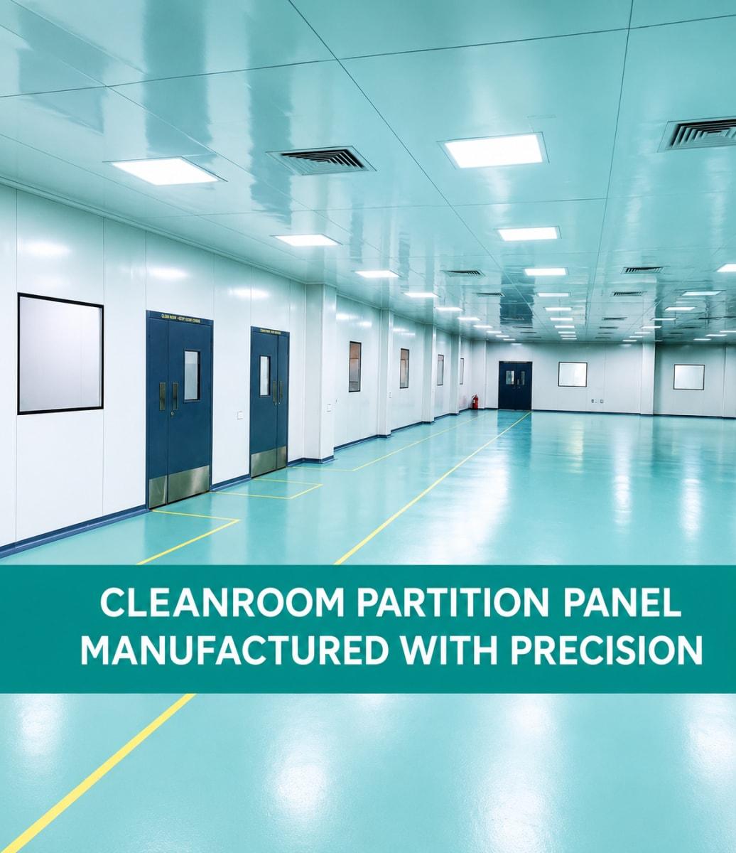 Cleanroom Partition Panel - PUF/Rockwool Infill for Pharma & Electronics - image 1