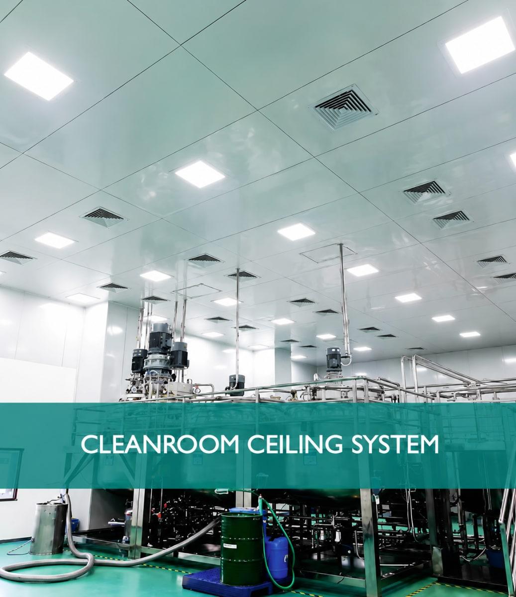 Cleanroom Ceiling Grid System - Walk-On Pharma Ceiling Panels - image 1