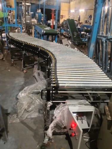 Flexible Roller Conveyor for Material Handling | Adjustable & Portable