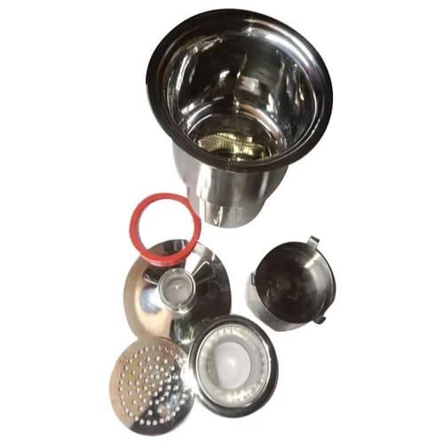 Round Stainless Steel Floor Drain for Bathroom & Kitchen – Rust-Proof, Anti-Odor